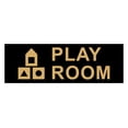 thumbnail image 1 of Basic Play Room Sign (Black /Gold) - Small, 1 of 4