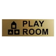 thumbnail image 1 of Basic Play Room Sign (Brushed Gold) - Small, 1 of 4