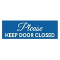 thumbnail image 1 of Basic Please Keep Door Closed Sign (Blue) - Large, 1 of 5
