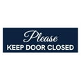 thumbnail image 1 of Basic Please Keep Door Closed Sign (Navy Blue / White) - Large, 1 of 5
