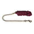 thumbnail image 1 of Basic Poly Lead Rope with Chain Burgundy, 1 of 2