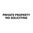 thumbnail image 1 of Basic Private Property No Soliciting Sign (White) - Small, 1 of 5