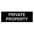thumbnail image 1 of Basic Private Property Sign (Black / Silver) - Small, 1 of 5