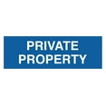 thumbnail image 1 of Basic Private Property Sign (Blue) - Small, 1 of 5