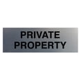 thumbnail image 1 of Basic Private Property Sign (Brushed Silver) - Small, 1 of 5