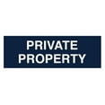 thumbnail image 1 of Basic Private Property Sign (Navy Blue / White) - Large, 1 of 5
