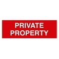 thumbnail image 1 of Basic Private Property Sign (Red) - Large, 1 of 5