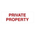 thumbnail image 1 of Basic Private Property Sign (White/Red) - Medium, 1 of 5