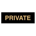 thumbnail image 1 of Basic Private Sign (Black Gold) - Large, 1 of 5