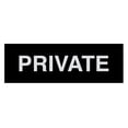 thumbnail image 1 of Basic Private Sign (Black / Silver) - Small, 1 of 5