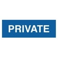 thumbnail image 1 of Basic Private Sign (Blue) - Small, 1 of 5