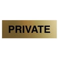 thumbnail image 1 of Basic Private Sign (Brushed Gold) - Medium, 1 of 5
