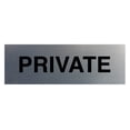 thumbnail image 1 of Basic Private Sign (Brushed Silver) - Small, 1 of 5