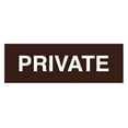 thumbnail image 1 of Basic Private Sign (Dark Brown) - Small, 1 of 5