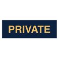 thumbnail image 1 of Basic Private Sign (Navy Blue/Gold) - Large, 1 of 5