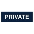 thumbnail image 1 of Basic Private Sign (Navy Blue / White) - Small, 1 of 5