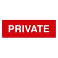 thumbnail image 1 of Basic Private Sign (Red) - Medium, 1 of 5