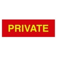 thumbnail image 1 of Basic Private Sign (Red/Yellow) - Large, 1 of 5