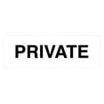 thumbnail image 1 of Basic Private Sign (White) - Large, 1 of 5