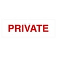 thumbnail image 1 of Basic Private Sign (White/Red) - Small, 1 of 5