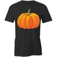 thumbnail image 1 of Basic Pumpkin T-Shirt | Cute Autumn Black Tee Gift, 1 of 5