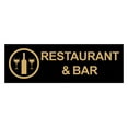 thumbnail image 1 of Basic Restaurant & Bar Sign (Black /Gold) - Small, 1 of 5