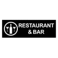 thumbnail image 1 of Basic Restaurant & Bar Sign (Black) - Large, 1 of 5