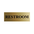 thumbnail image 1 of Basic Restroom Sign (Brushed Gold) - Large, 1 of 5