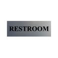 thumbnail image 1 of Basic Restroom Sign (Brushed Silver) - Large, 1 of 5