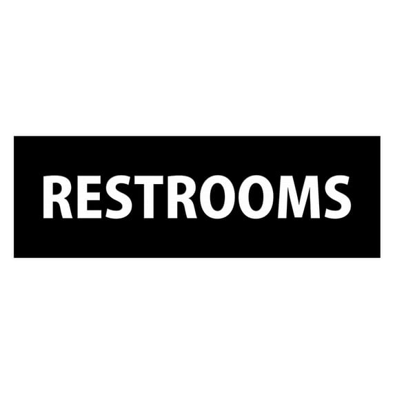 Basic Restrooms (Black) - Large