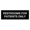 thumbnail image 1 of Basic Restrooms For Patients Only Sign(Black / Silver) - Medium, 1 of 5