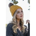 thumbnail image 1 of Basic Ribbed Pom Beanie, 1 of 9