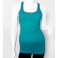 thumbnail image 1 of Basic Ribbed Stretchy_Racerback_Plain Long Tank Top_Muscle Shirt, 1 of 5