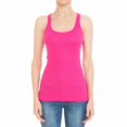 thumbnail image 1 of Basic Ribbed Stretchy_Racerback_Plain Long Tank Top_Muscle Shirt, 1 of 5