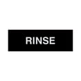 thumbnail image 1 of Basic Rinse Sign (Black / Silver) - Large, 1 of 5