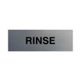 thumbnail image 1 of Basic Rinse Sign (Brushed Silver) - Large, 1 of 5