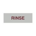 thumbnail image 1 of Basic Rinse Sign (Light Grey / Burgundy) - Large, 1 of 5