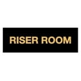 thumbnail image 1 of Basic Riser Room Sign (Black Gold) - Large, 1 of 5
