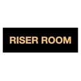 thumbnail image 1 of Basic Riser Room Sign (Black Gold) - Medium, 1 of 5