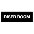 thumbnail image 1 of Basic Riser Room Sign (Black) - Medium, 1 of 5
