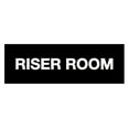 thumbnail image 1 of Basic Riser Room Sign (Black) - Small, 1 of 5