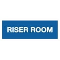 thumbnail image 1 of Basic Riser Room Sign (Blue) - Medium, 1 of 5