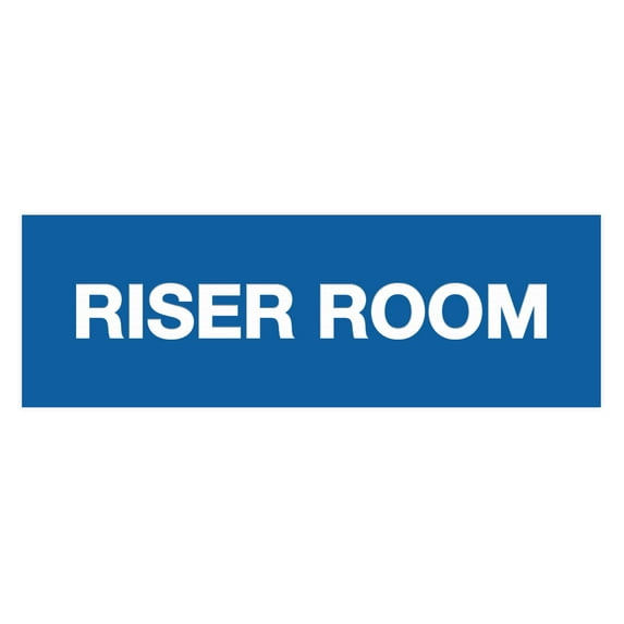 Basic Riser Room Sign (Blue) - Medium