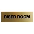 thumbnail image 1 of Basic Riser Room Sign (Brushed Gold) - Medium, 1 of 5