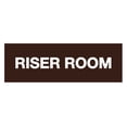 thumbnail image 1 of Basic Riser Room Sign (Dark Brown) - Medium, 1 of 5