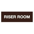 thumbnail image 1 of Basic Riser Room Sign (Dark Brown) - Small, 1 of 5