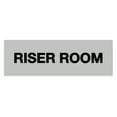 thumbnail image 1 of Basic Riser Room Sign (Lt Gray) - Large, 1 of 5