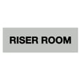 thumbnail image 1 of Basic Riser Room Sign (Lt Gray) - Medium, 1 of 5