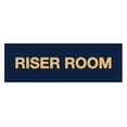 thumbnail image 1 of Basic Riser Room Sign (Navy Blue/Gold) - Large, 1 of 5