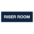 thumbnail image 1 of Basic Riser Room Sign (Navy Blue / White) - Medium, 1 of 5